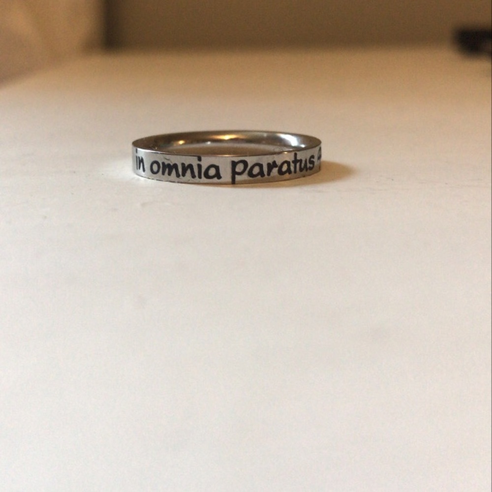 In Omnia Paratus Ring